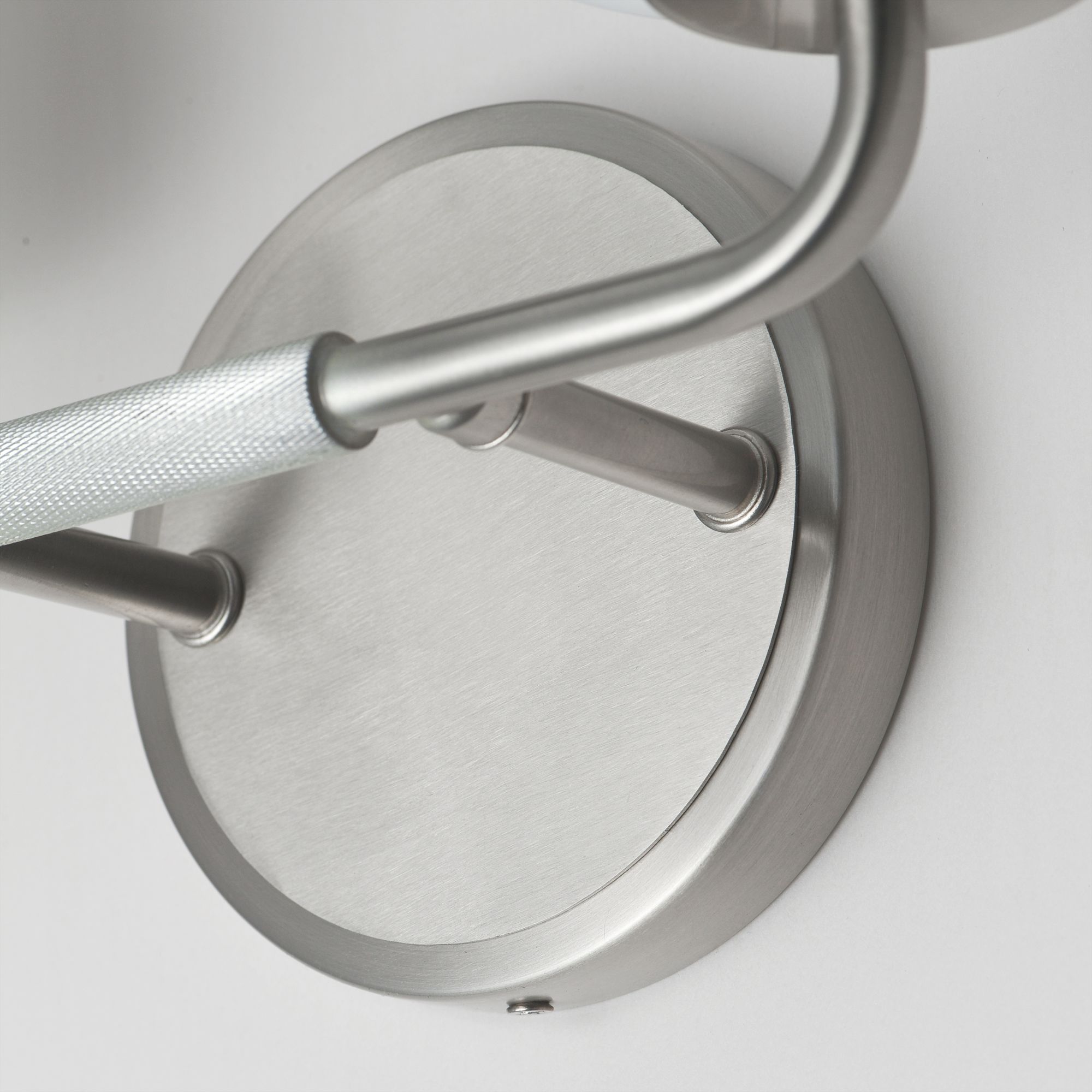 Image 6 Maxim Durham 13 3/4" Wide Satin Nickel 2-Light Bath Vanity more views