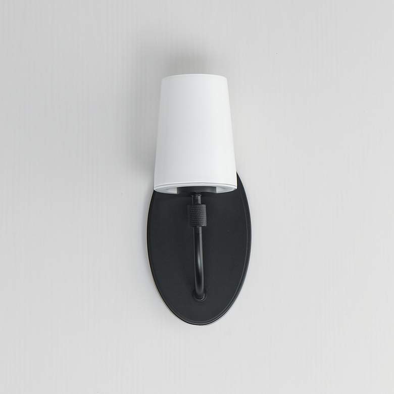 Image 2 Maxim Durham 13" High Black 1-Light Sconce more views