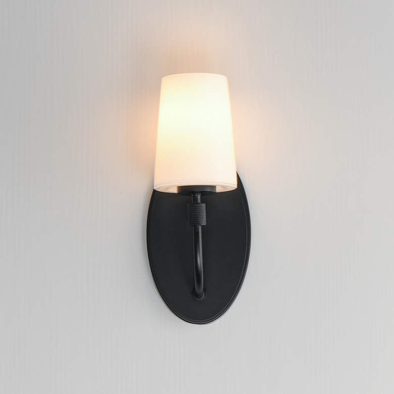 Image 3 Maxim Durham 13" High Black 1-Light Sconce more views
