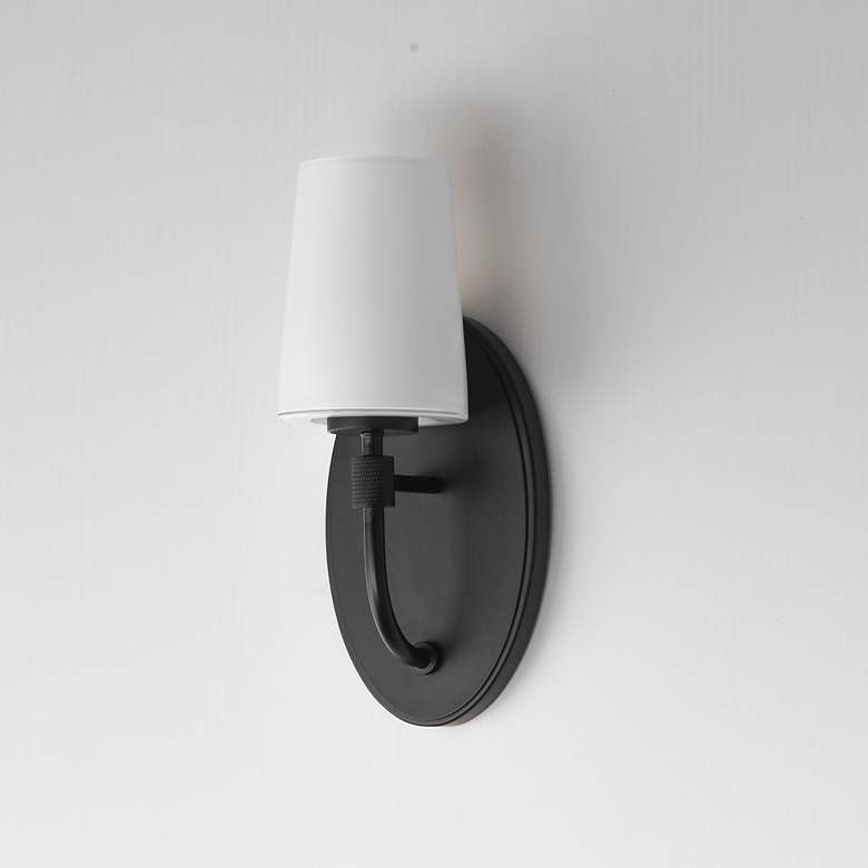 Image 4 Maxim Durham 13" High Black 1-Light Sconce more views