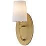 1_Maxim Durham 13" High Natural Aged Brass 1-Light Sconce