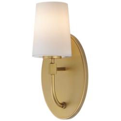 Maxim Durham 13" High Natural Aged Brass 1-Light Sconce