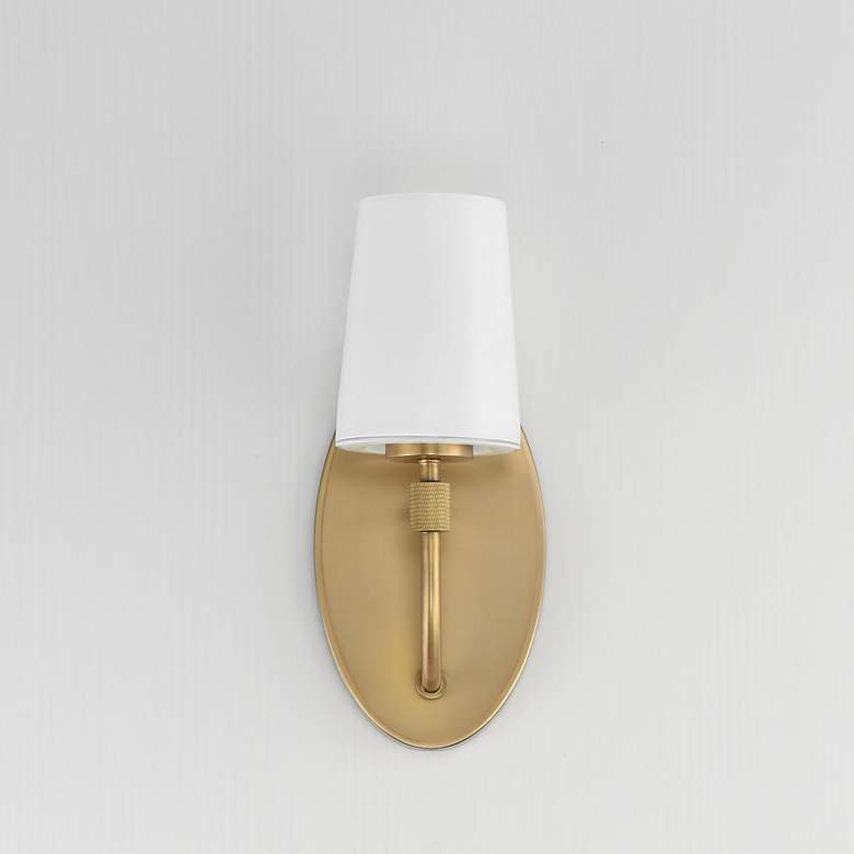 Image 2 Maxim Durham 13" High Natural Aged Brass 1-Light Sconce more views