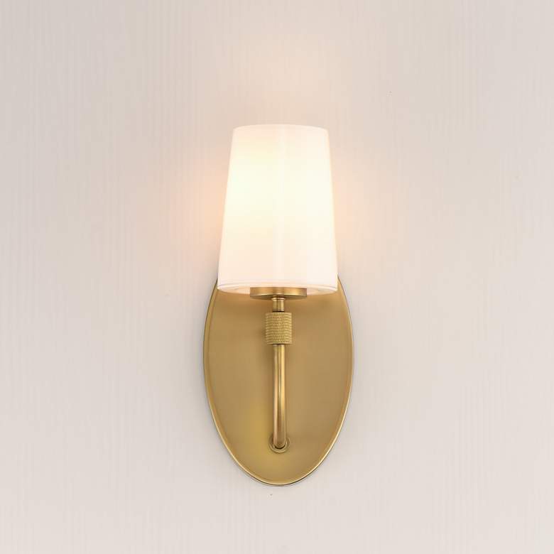 Image 3 Maxim Durham 13" High Natural Aged Brass 1-Light Sconce more views