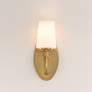3_Maxim Durham 13" High Natural Aged Brass 1-Light Sconce more views
