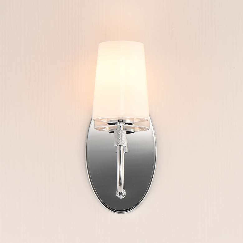 Image 3 Maxim Durham 13" High Polished Chrome 1-Light Sconce more views