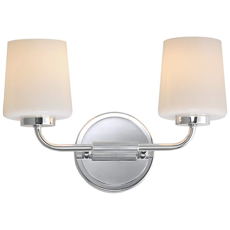 Image 1 Maxim Durham 14" Wide Polished Chrome 2-Light Sconce
