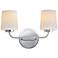 Maxim Durham 14" Wide Polished Chrome 2-Light Sconce