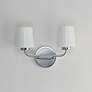 2_Maxim Durham 14" Wide Polished Chrome 2-Light Sconce more views