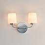 3_Maxim Durham 14" Wide Polished Chrome 2-Light Sconce more views
