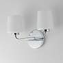 4_Maxim Durham 14" Wide Polished Chrome 2-Light Sconce more views
