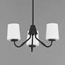 2_Maxim Durham 18 1/2" Wide Black 3-Light Chandelier more views