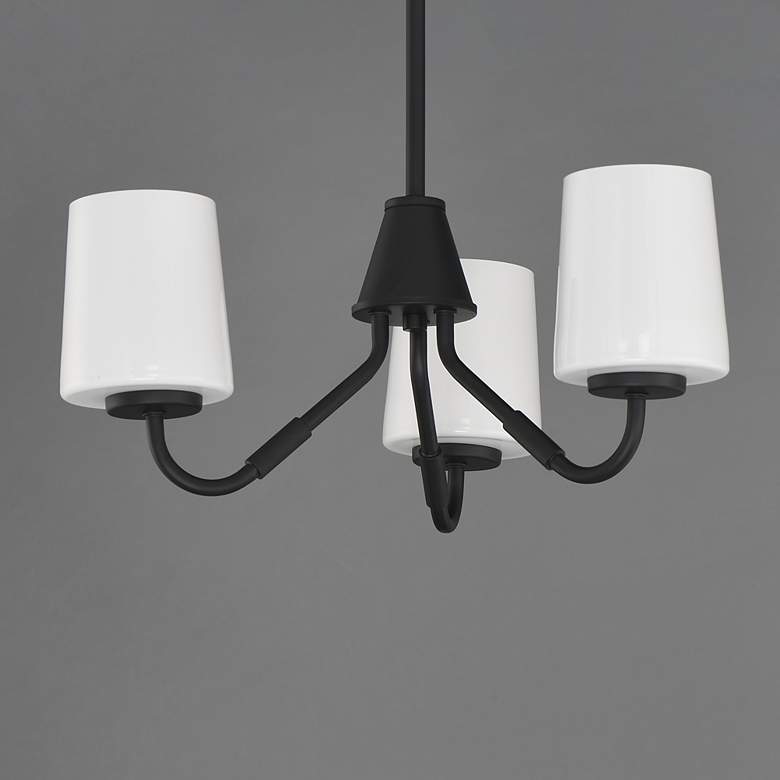 Image 4 Maxim Durham 18 1/2" Wide Black 3-Light Chandelier more views
