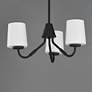 4_Maxim Durham 18 1/2" Wide Black 3-Light Chandelier more views