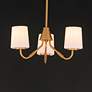 3_Maxim Durham 18 1/2" Wide Natural Aged Brass 3-Light Chandelier more views