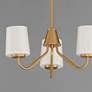 4_Maxim Durham 18 1/2" Wide Natural Aged Brass 3-Light Chandelier more views
