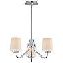 1_Maxim Durham 18 1/2" Wide Polished Chrome 3-Light Chandelier