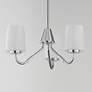 2_Maxim Durham 18 1/2" Wide Polished Chrome 3-Light Chandelier more views