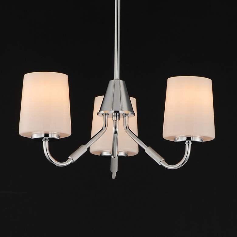 Image 3 Maxim Durham 18 1/2" Wide Polished Chrome 3-Light Chandelier more views