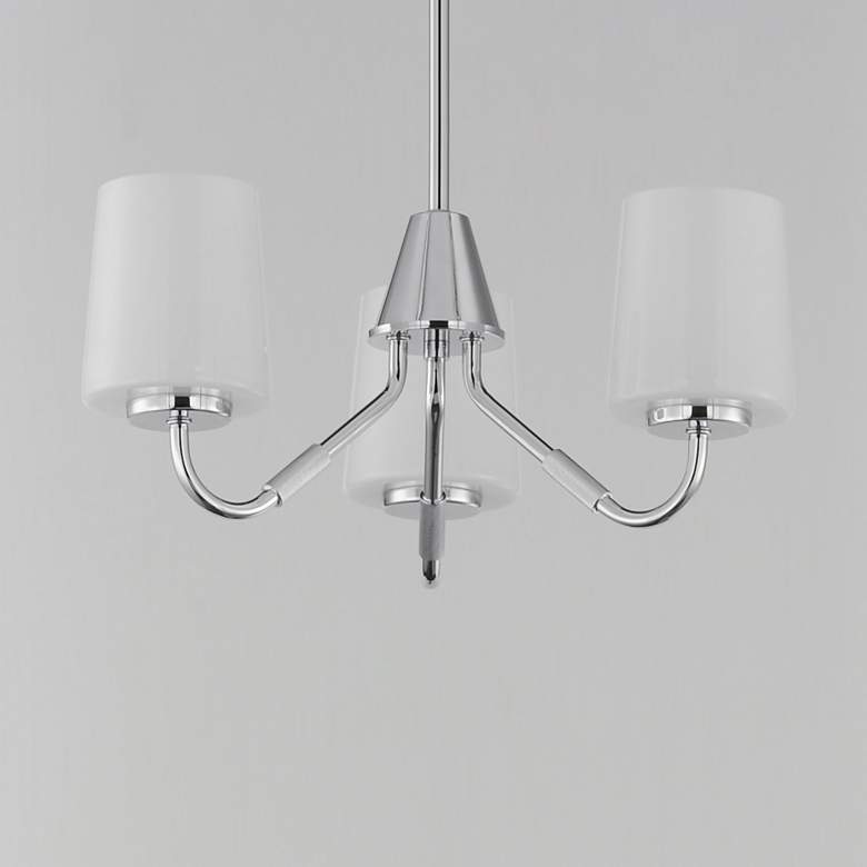 Image 4 Maxim Durham 18 1/2" Wide Polished Chrome 3-Light Chandelier more views