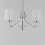4_Maxim Durham 18 1/2" Wide Polished Chrome 3-Light Chandelier more views