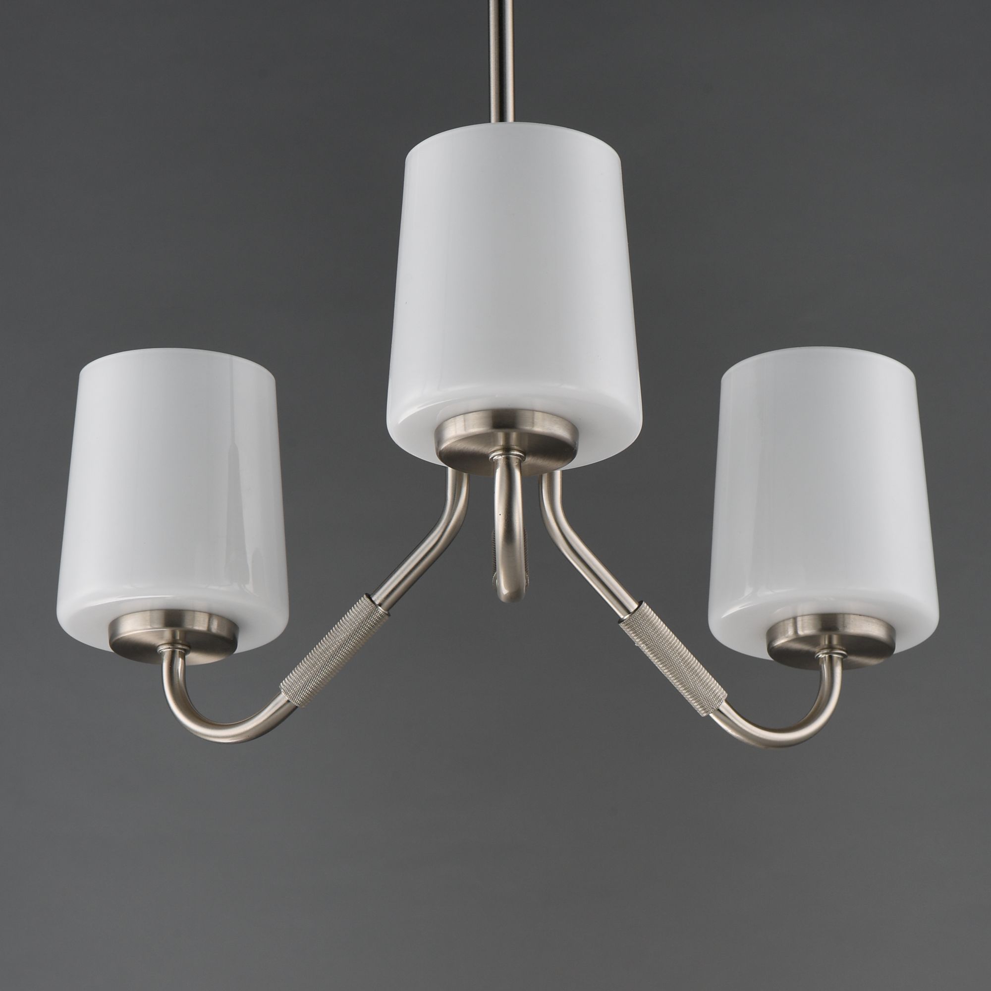 Image 4 Maxim Durham 18 1/2" Wide Satin Nickel 3-Light Chandelier more views
