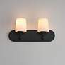 3_Maxim Durham 18" Wide Black 2-Light Strip Bath Vanity more views