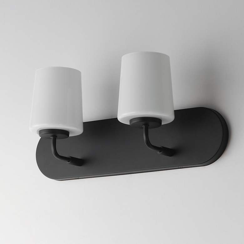 Image 4 Maxim Durham 18" Wide Black 2-Light Strip Bath Vanity more views