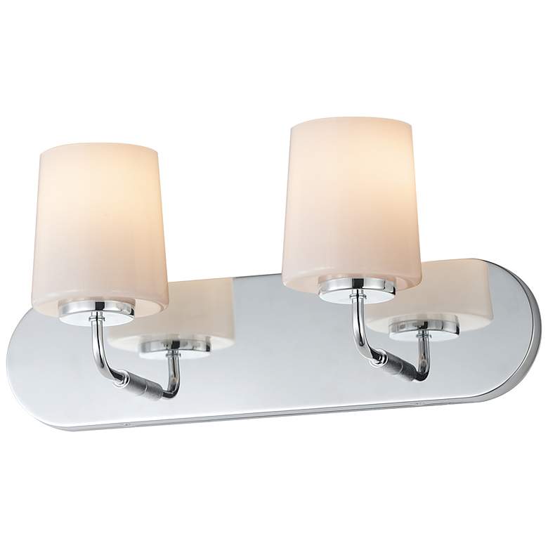 Image 1 Maxim Durham 18" Wide Polished Chrome 2-Light Strip Bath Vanity