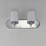 2_Maxim Durham 18" Wide Polished Chrome 2-Light Strip Bath Vanity more views