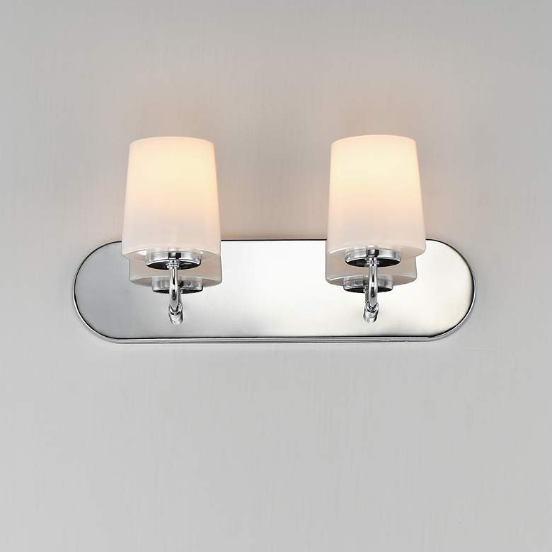 Image 3 Maxim Durham 18" Wide Polished Chrome 2-Light Strip Bath Vanity more views