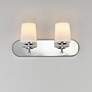 3_Maxim Durham 18" Wide Polished Chrome 2-Light Strip Bath Vanity more views