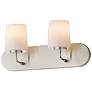 1_Maxim Durham 18" Wide Satin Nickel 2-Light Strip Bath Vanity