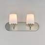 3_Maxim Durham 18" Wide Satin Nickel 2-Light Strip Bath Vanity more views