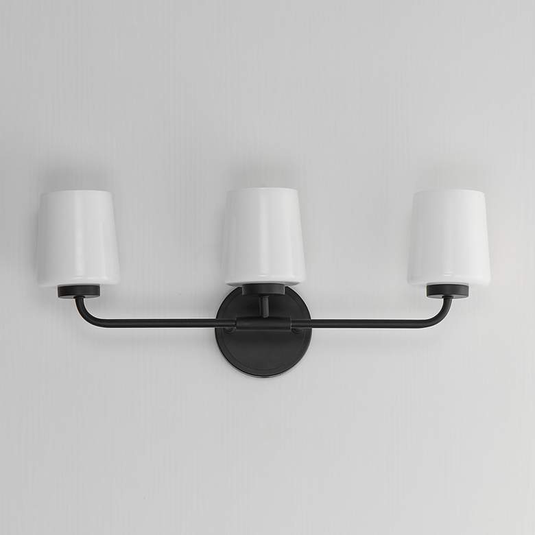 Image 2 Maxim Durham 23" Wide Black 3-Light Bath Vanity more views