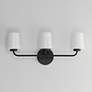 2_Maxim Durham 23" Wide Black 3-Light Bath Vanity more views