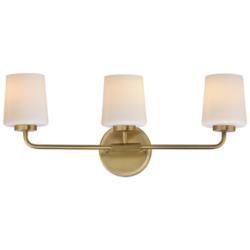 Maxim Durham 23" Wide Natural Aged Brass 3-Light Bath Vanity