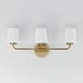 2_Maxim Durham 23" Wide Natural Aged Brass 3-Light Bath Vanity more views