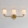 3_Maxim Durham 23" Wide Natural Aged Brass 3-Light Bath Vanity more views