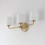 4_Maxim Durham 23" Wide Natural Aged Brass 3-Light Bath Vanity more views