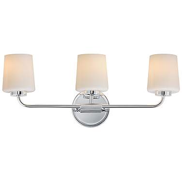 Maxim Durham 23" Wide Polished Chrome 3-Light Bath Vanity