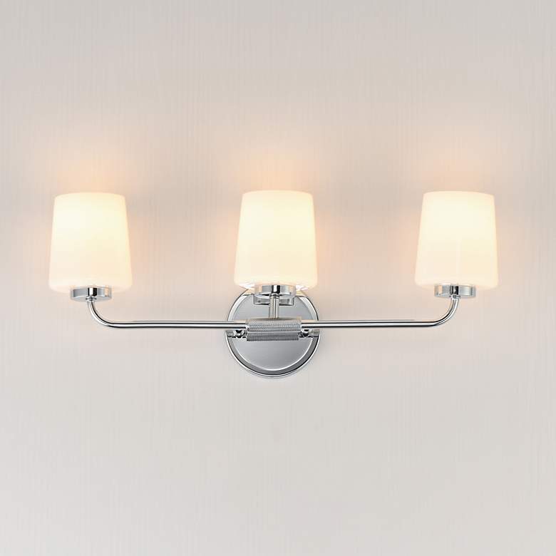Image 3 Maxim Durham 23" Wide Polished Chrome 3-Light Bath Vanity more views