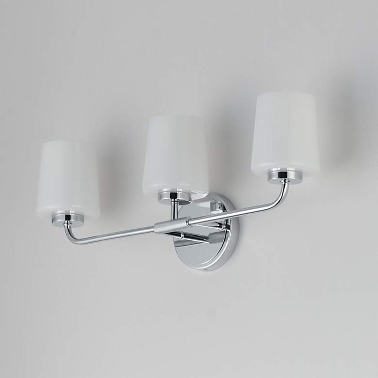 Image 4 Maxim Durham 23" Wide Polished Chrome 3-Light Bath Vanity more views