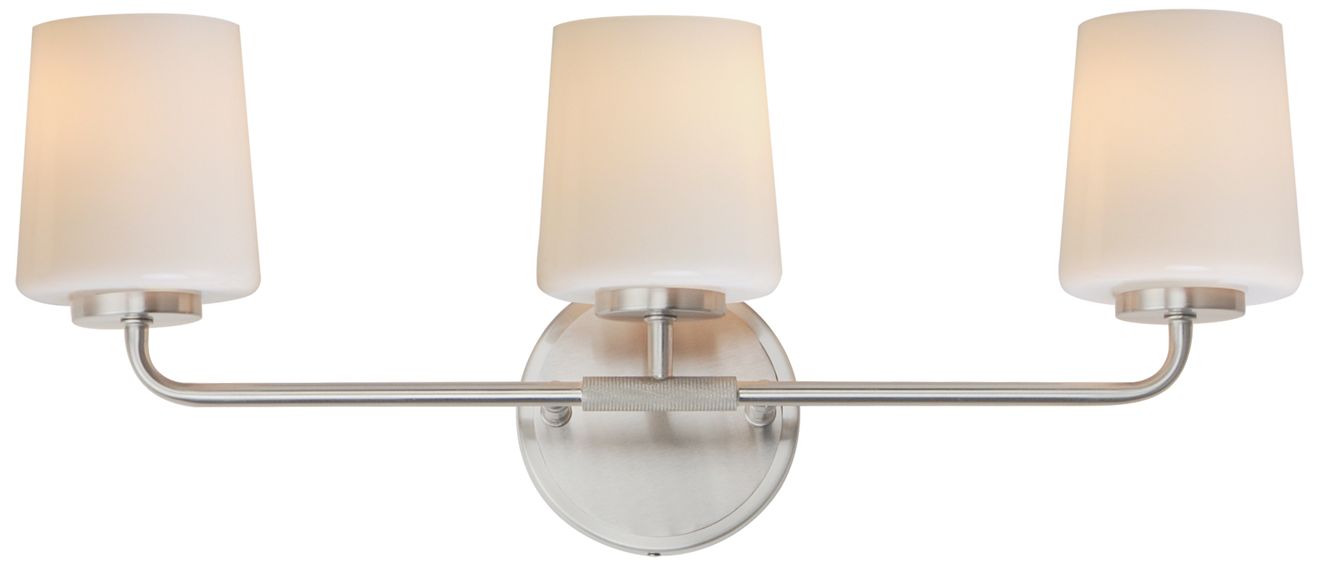 Image 2 Maxim Durham 23" Wide Satin Nickel 3-Light Bath Vanity