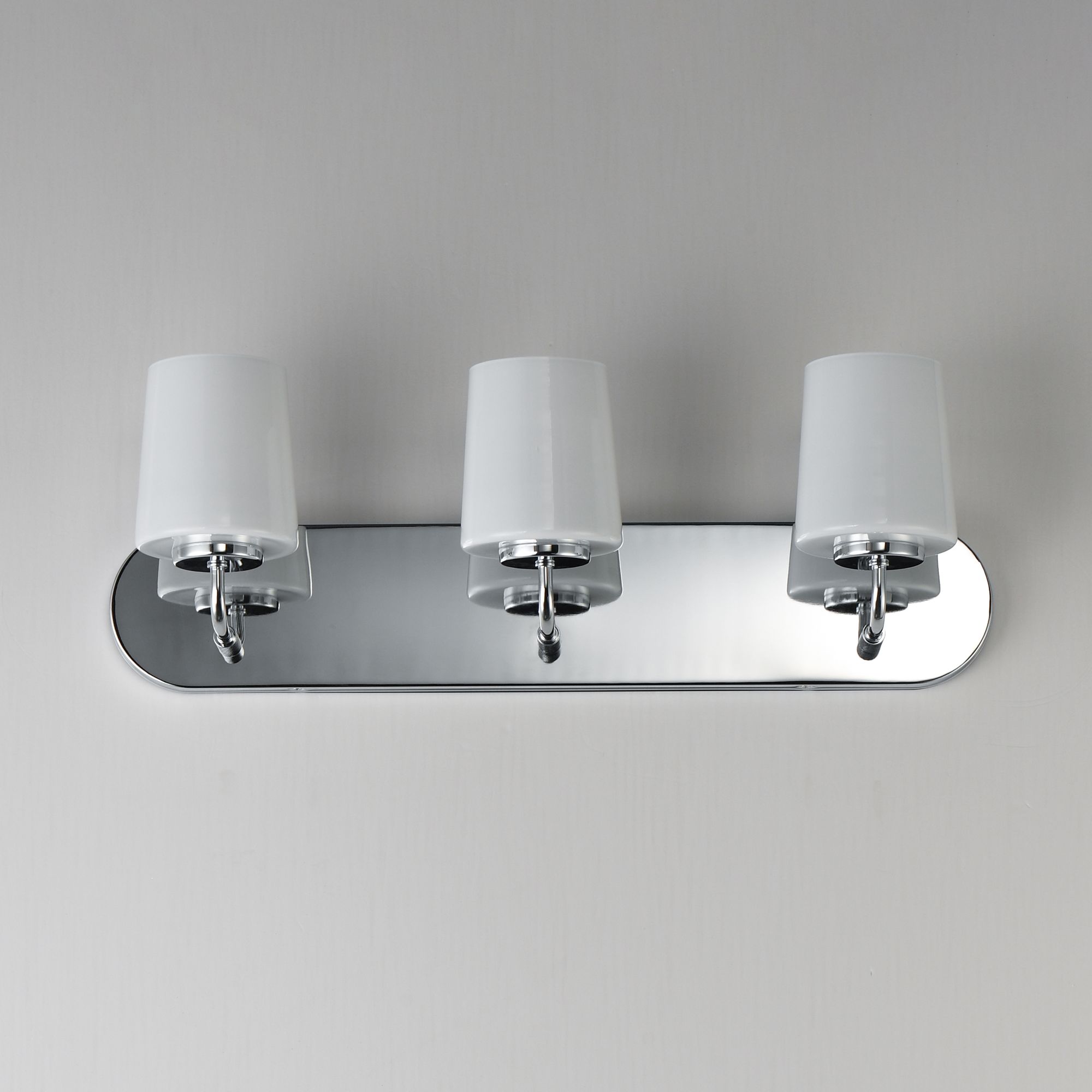 Image 2 Maxim Durham 24" Wide Polished Chrome 3-Light Strip Bath Vanity more views