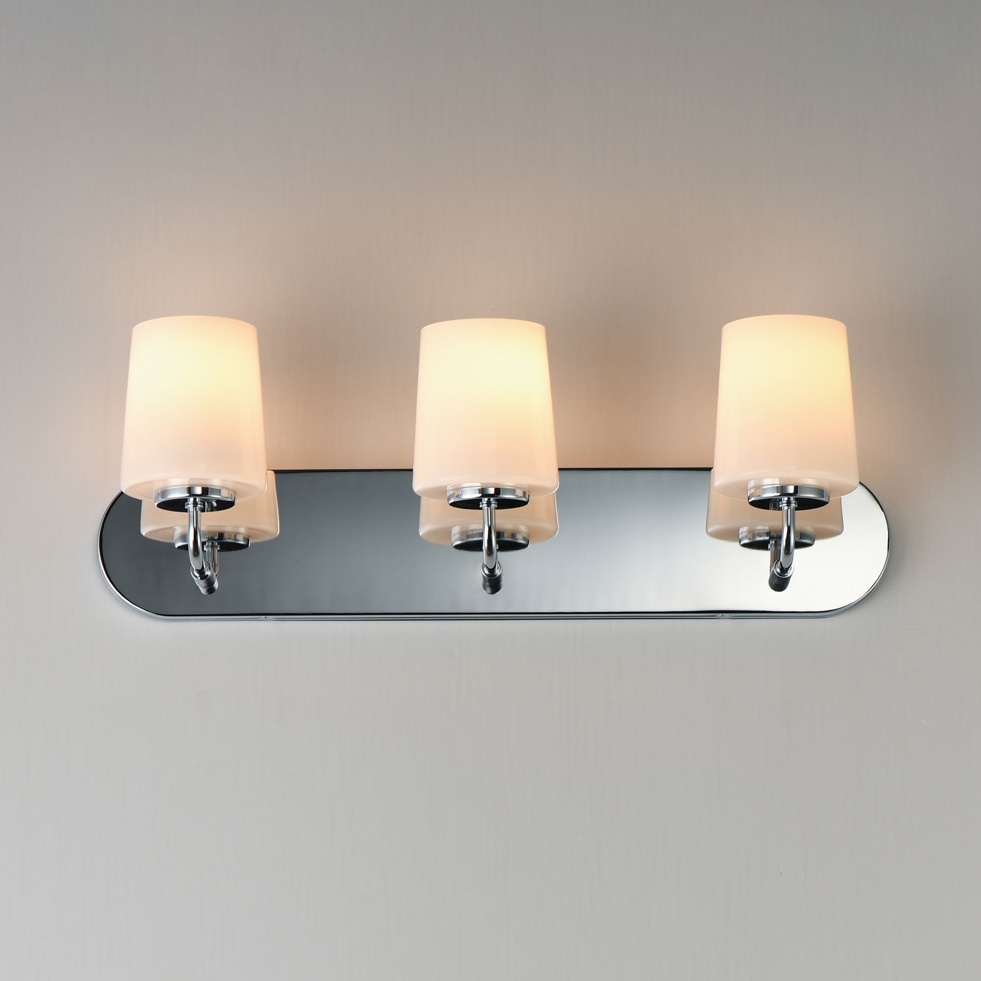 Image 3 Maxim Durham 24" Wide Polished Chrome 3-Light Strip Bath Vanity more views