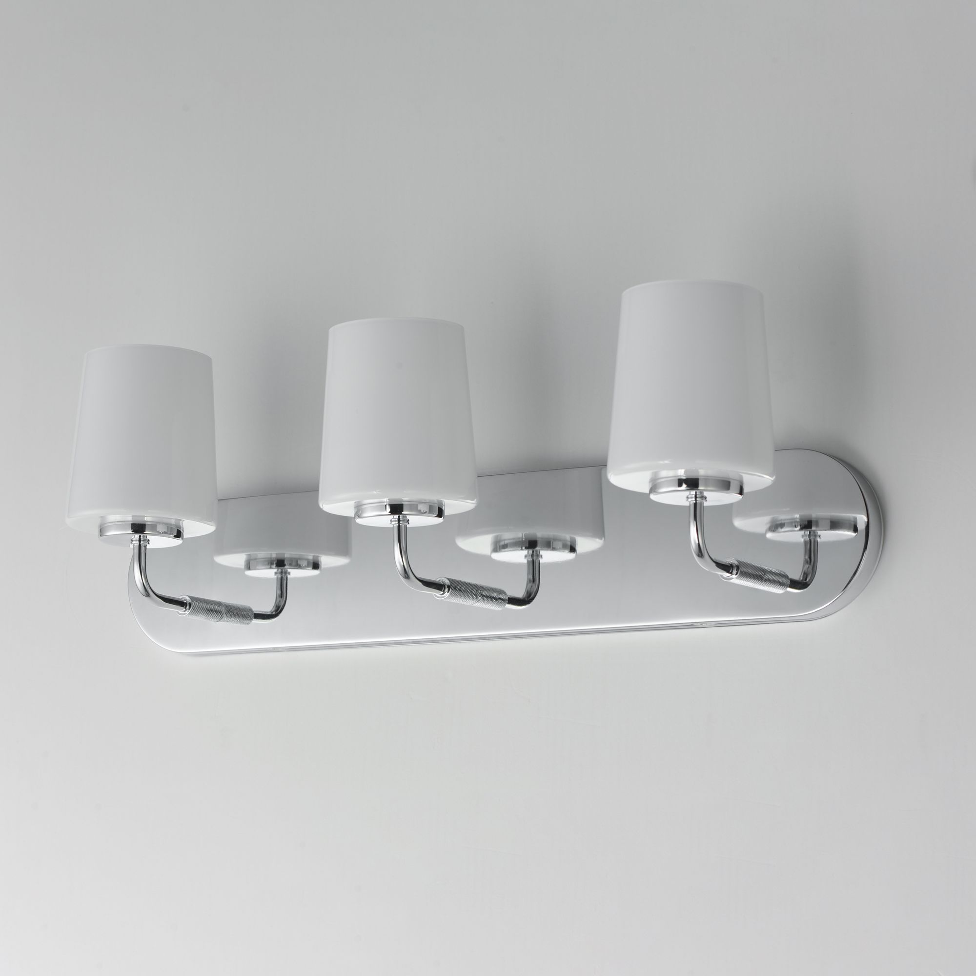 Image 4 Maxim Durham 24" Wide Polished Chrome 3-Light Strip Bath Vanity more views
