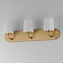 4_Maxim Durham 24" Wide Natural Aged Brass 3-Light Strip Bath Vanity more views