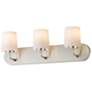 1_Maxim Durham 24" Wide Satin Nickel 3-Light Strip Bath Vanity