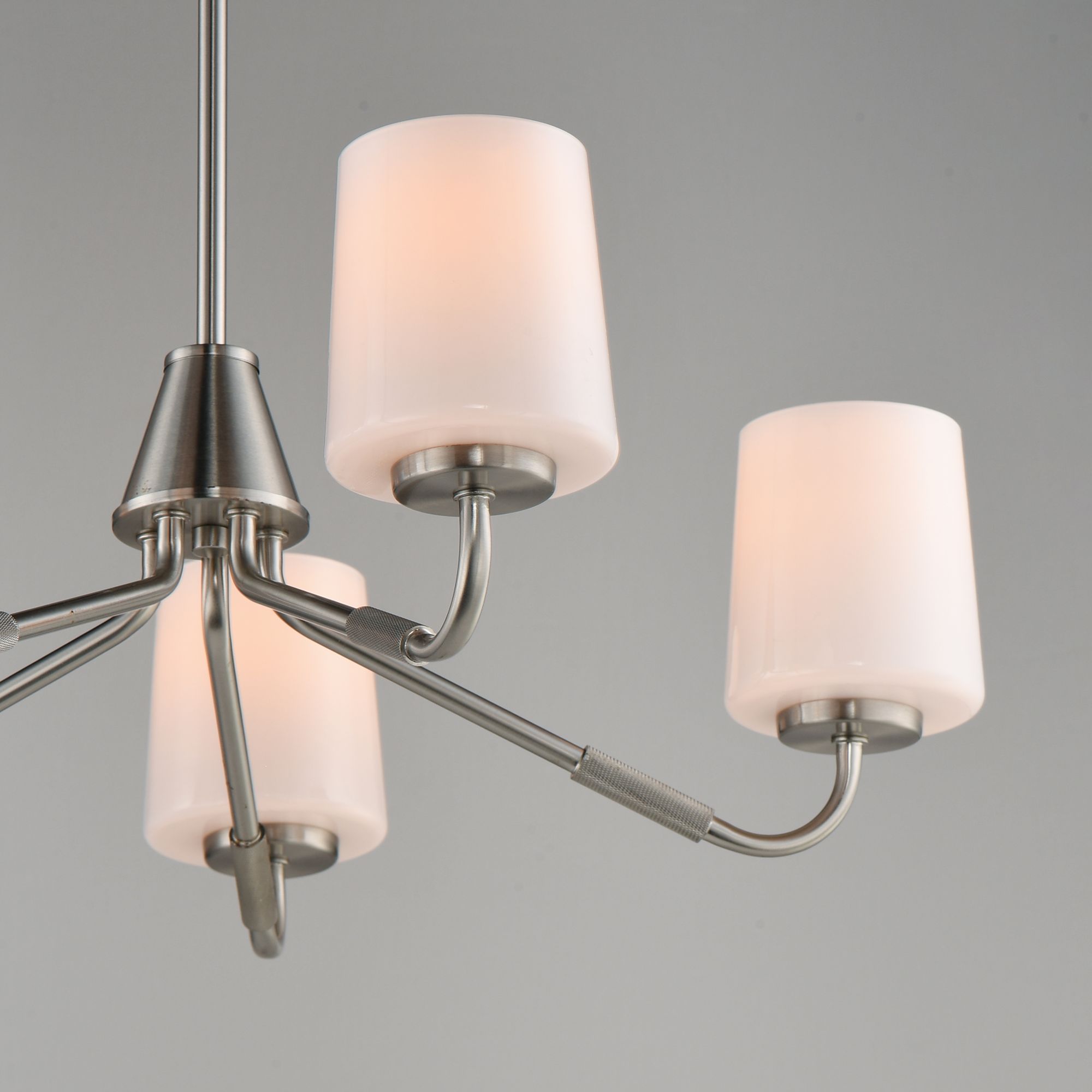 Image 4 Maxim Durham 26" Satin Nickel 5-Light Chandelier more views
